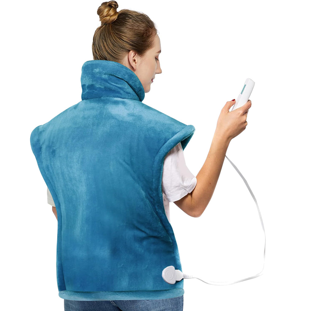 Heating Pad for Back Neck and Shoulders 24" x33'' Heating Vest 6 Heating Levels Fast for Relaxing Birthday Gifts