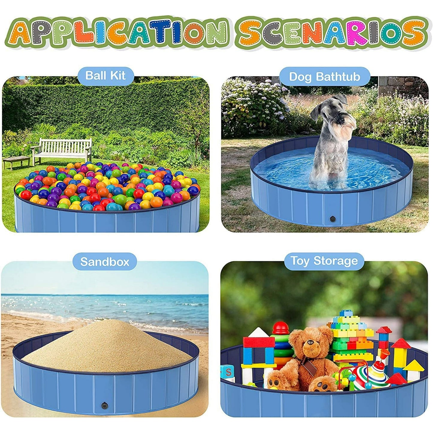 Silensys Kiddie Pool Round 32” x 8” Swimming Pool