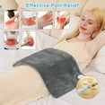 12" x 24" Heating Pad for Back Neck and Shoulder Pain Relief with 3 Heat Settings, Auto Shut Off, Machine Washable, Grey