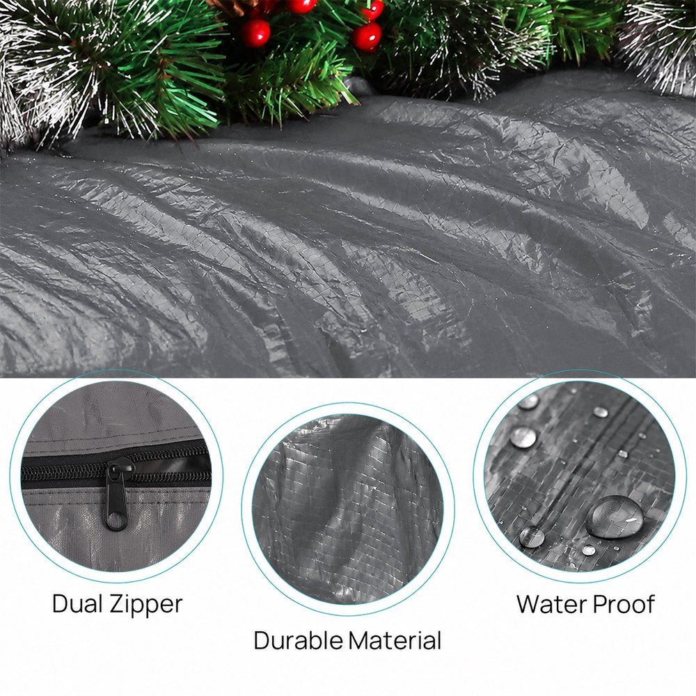 Cowin 7.5 ft Christmas Tree Storage Bag , for Big Artificial Xmas Tree,Holiday Trees, Grey
