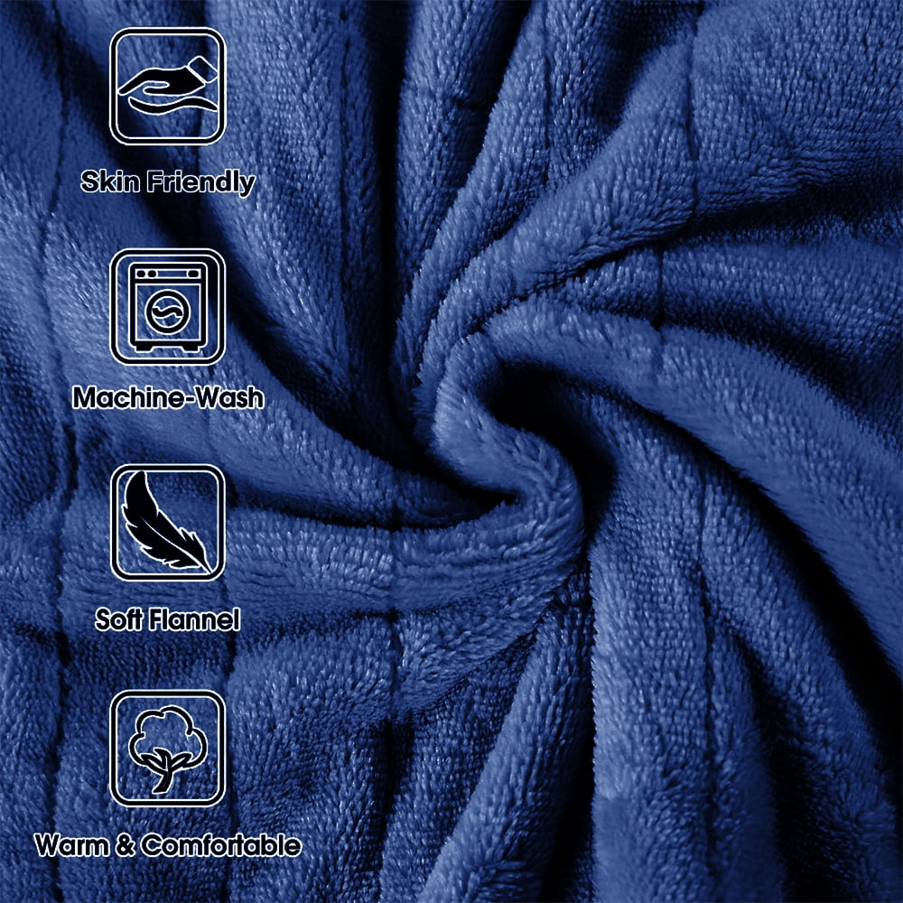Uncahome Electric Heated Throw Blanket 50''x60'' with 10 Heating Levels, Automatically Shut Down after 8h with Overheat Protection Machine Washable