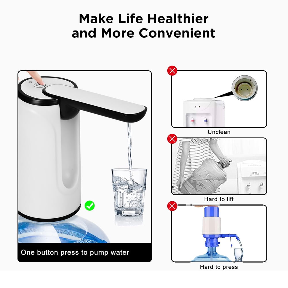 COWIN Water Bottle Dispenser Portable Electric Automatic for Universal 5 Gallon Bottle