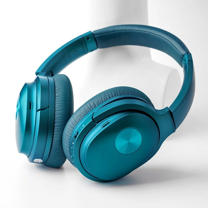 COWIN SE7 Active Noise Cancelling Headphones Wireless Bluetooth Headphones Over Ear With Mic/Aptx, Comfortable Protein Earpads 30H Playtime, Foldable Headphones For Travel/Work - Dark Green