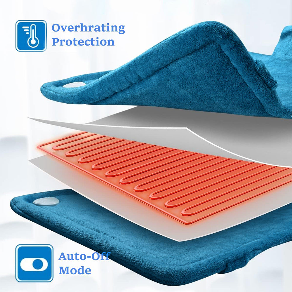 Heating Pad for Back Neck and Shoulders 24" x33'' Heating Vest 6 Heating Levels Fast for Relaxing Birthday Gifts