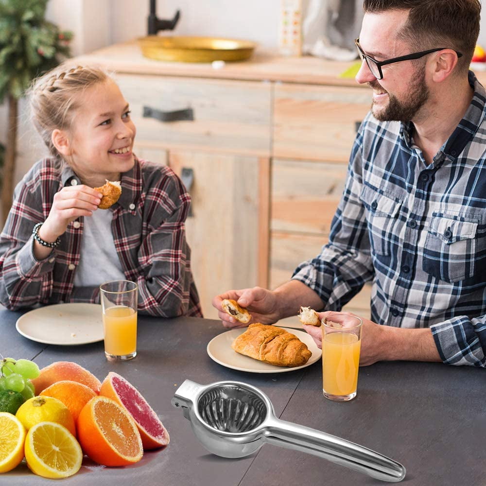 Lemon Squeezer Stainless Steel Hand Press Juicer Manual Citrus for Juicing Lemon ＆ Limes