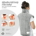 24*36 grey vest Heating Pad for Back Pain Relief