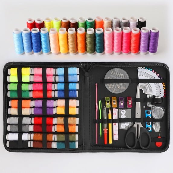 Sewing Kit for Adults, 112 Pcs Sewing Supplies for Home Travel and Emergency, Sewing Repair Kits Gift for Beginners Traveler Emergency