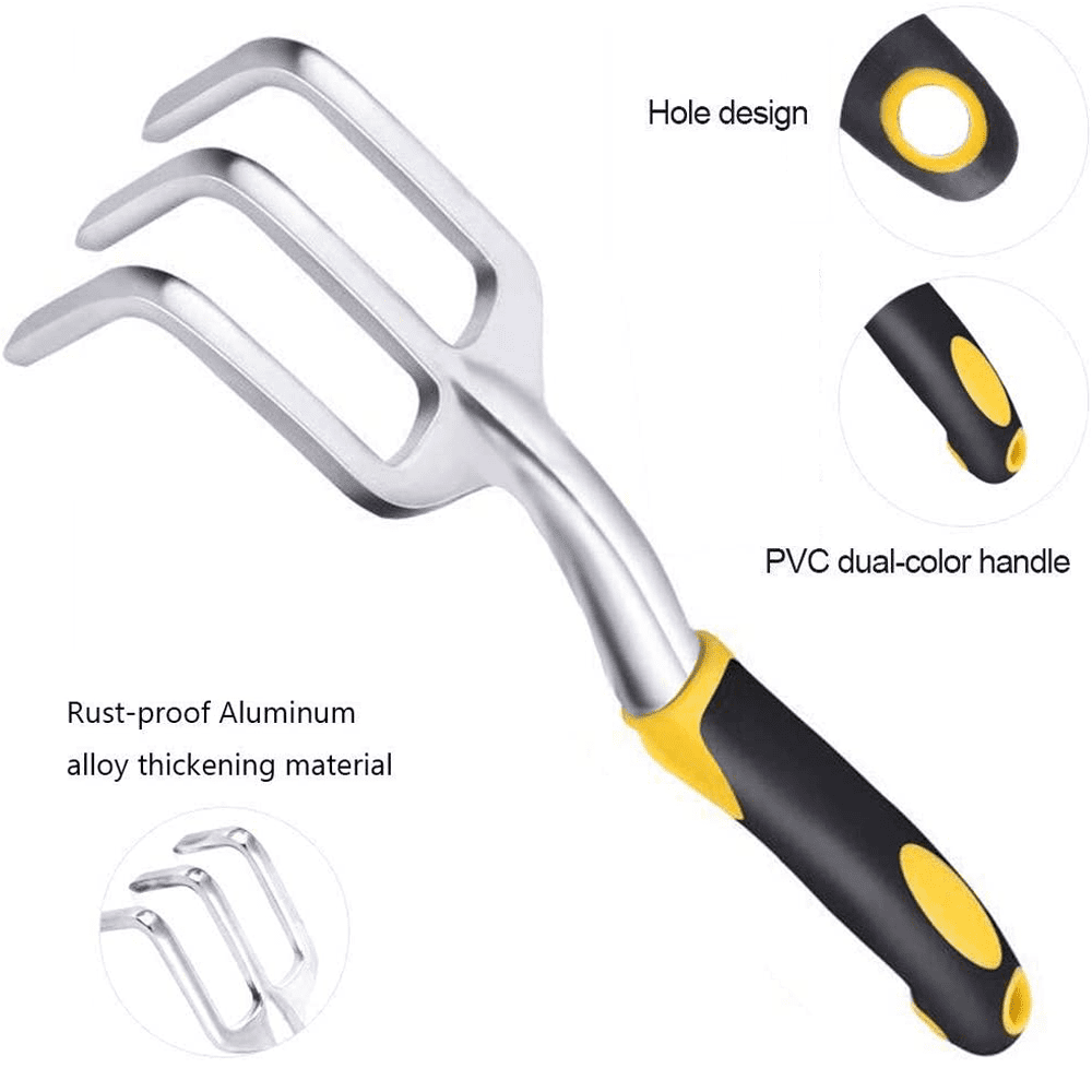 Garden Tools Set 5 Piece Floral Heavy Duty Gardening Tools with Pruning Shears / Hand Trowel / Transplanter / Hand Rake / Gardening Gloves, Delicate Garden Gift