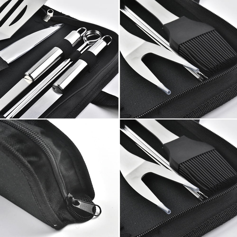 Grilling Accessories BBQ Grill Tools Set, 9 Pieces Stainless Steel Grill Kit with Case, Barbecue Utensil Tool