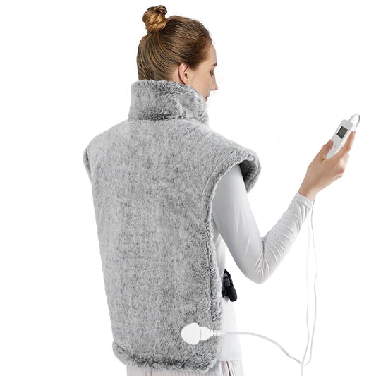 24*36 grey vest Heating Pad for Back Pain Relief