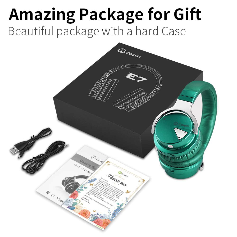 Bluetooth Noise-Canceling Over-Ear Headphones（Green）