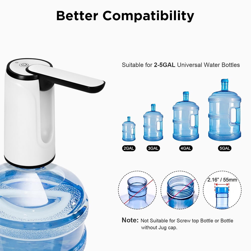 COWIN Water Bottle Dispenser Portable Electric Automatic for Universal 5 Gallon Bottle