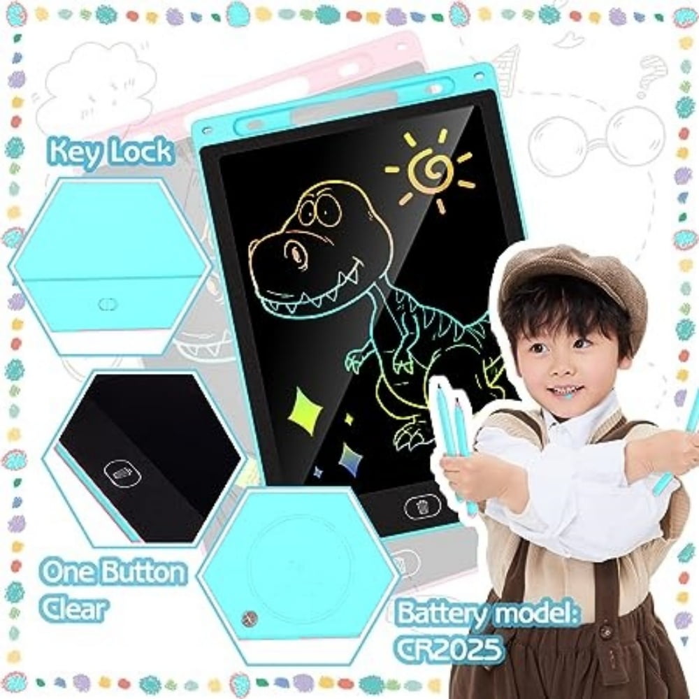 2 Pack LCD Writing Tablet for Kids 10 inch,Doodle Board, Preschool Toys for 3+ Kids