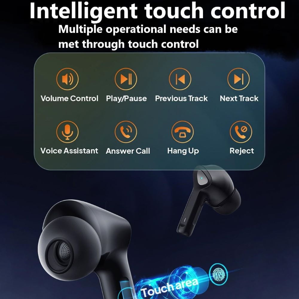 Wireless Earbuds, with Smart LED Display Charging Case, Bluetooth 5.3 and Below, Suitable for Mobile Phones, Tablets, Laptops, etc