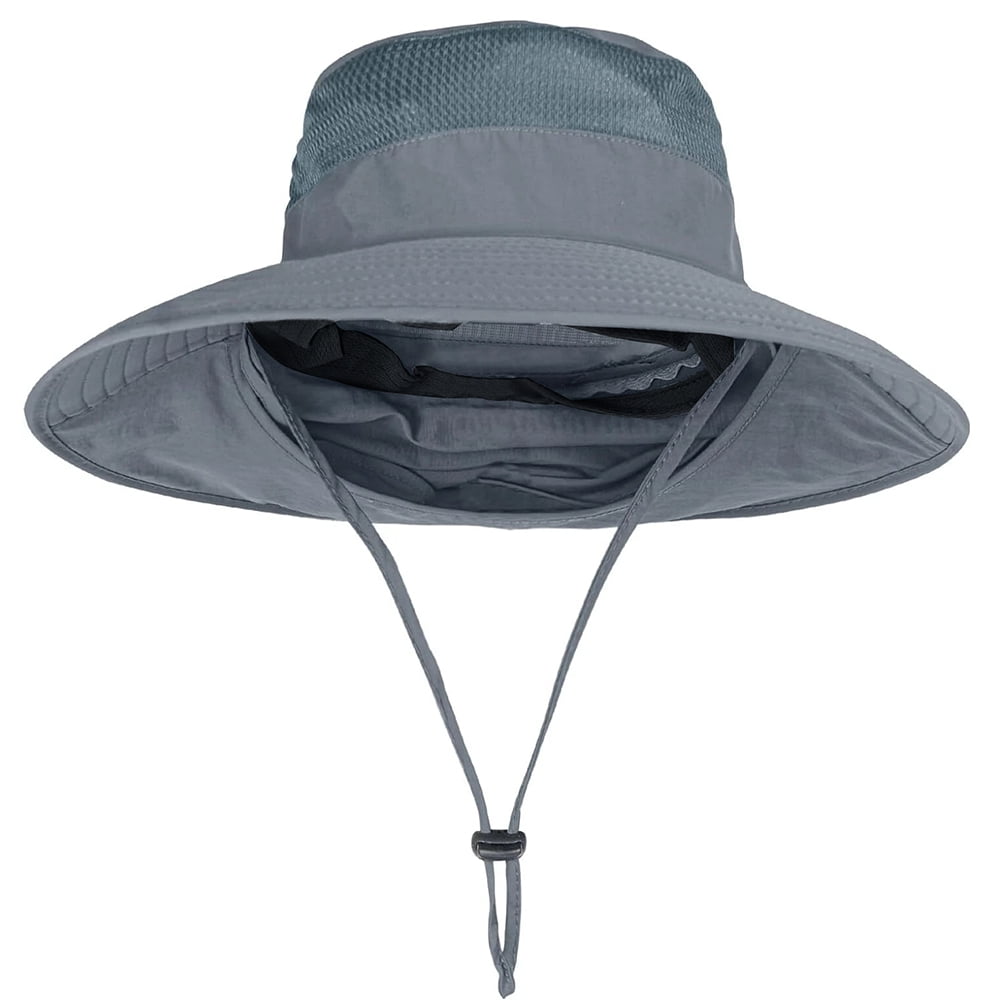COWIN Fishing Hat,Outdoor UPF50+ Mesh Sun Hat,Wide Brim Fishing Hat with Neck Flap Sun Hat,for Men and Wome