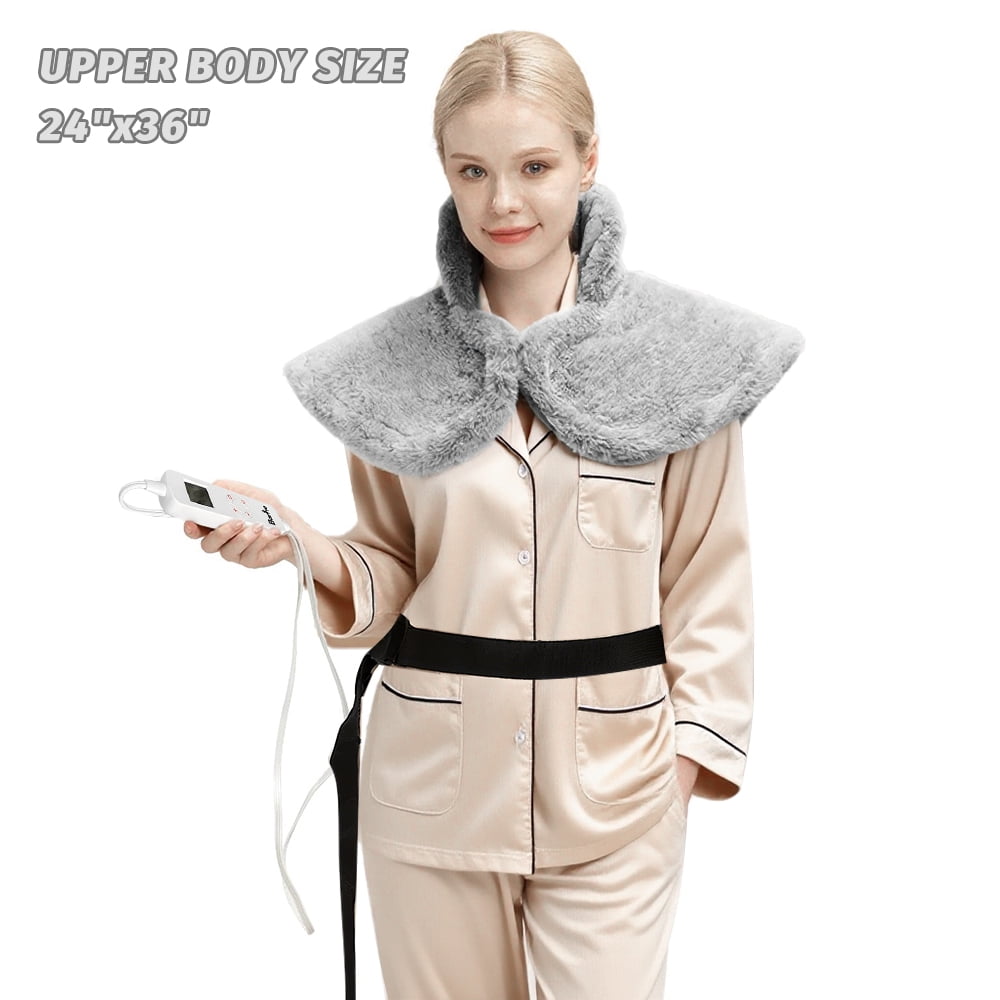 24*36 grey vest Heating Pad for Back Pain Relief