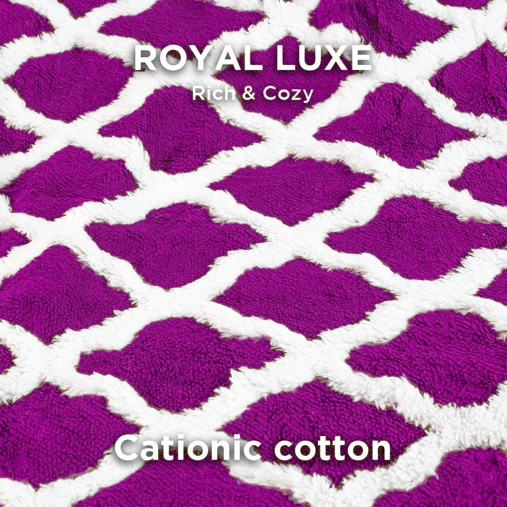 Heated Blanket Electric Throw 50''X60''-with 6 Heating Levels , ETL Certified Machine Washable (Purple)
