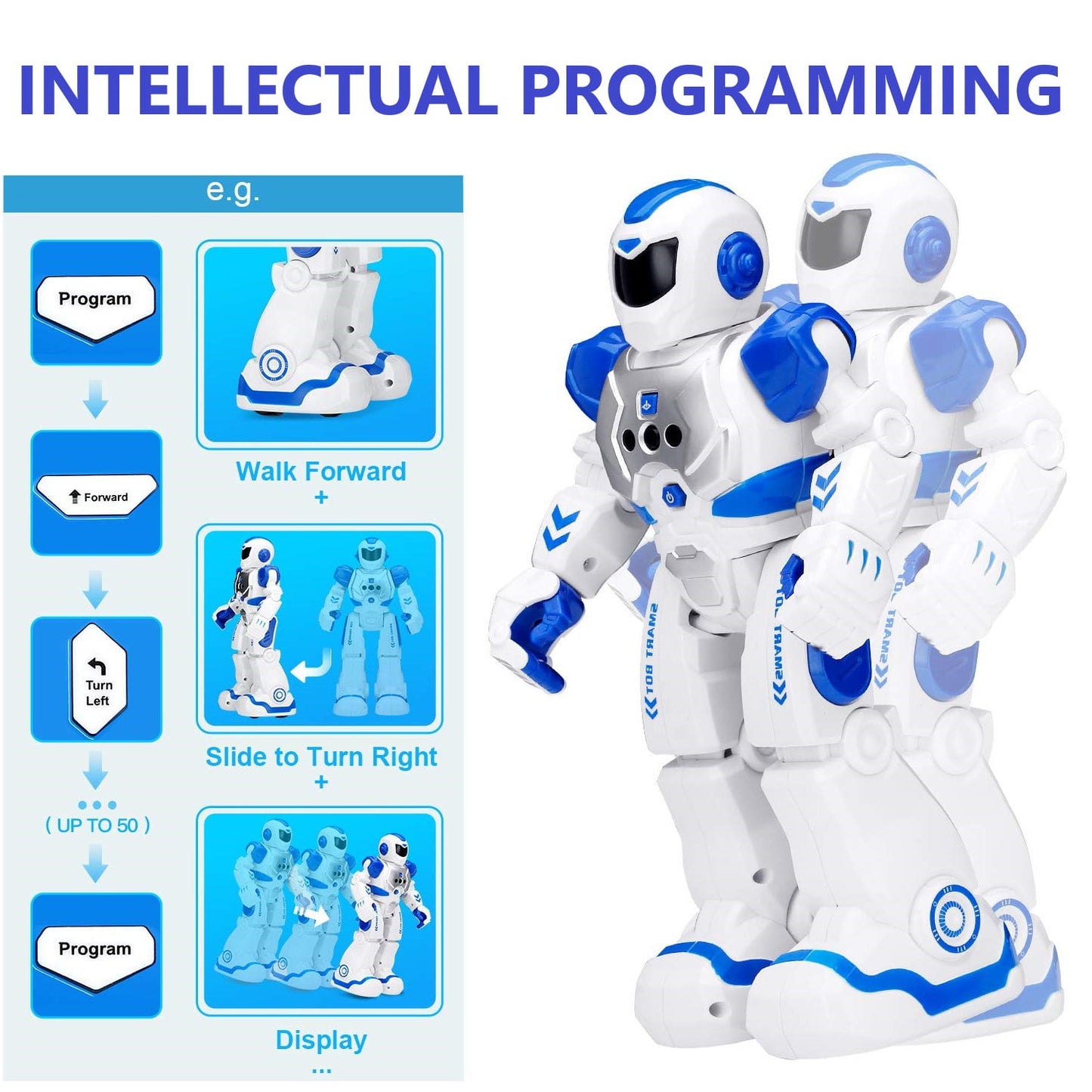 COWIN Remote Control Robot Singing Dancing Programmable with Infrared Gesture Age 3 -8 child Blue