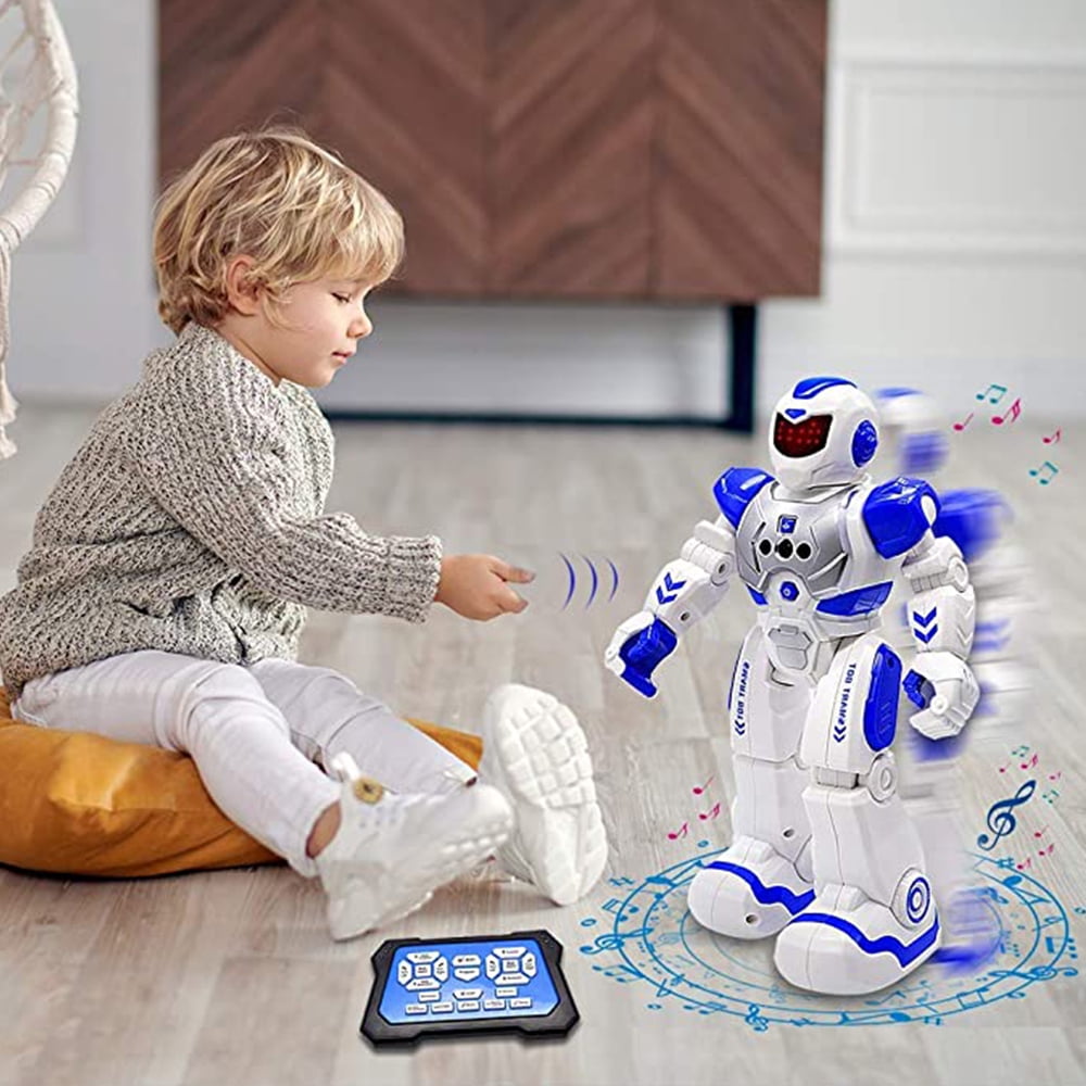 COWIN Remote Control Robot Singing Dancing Programmable with Infrared Gesture Age 3 -8 child Blue