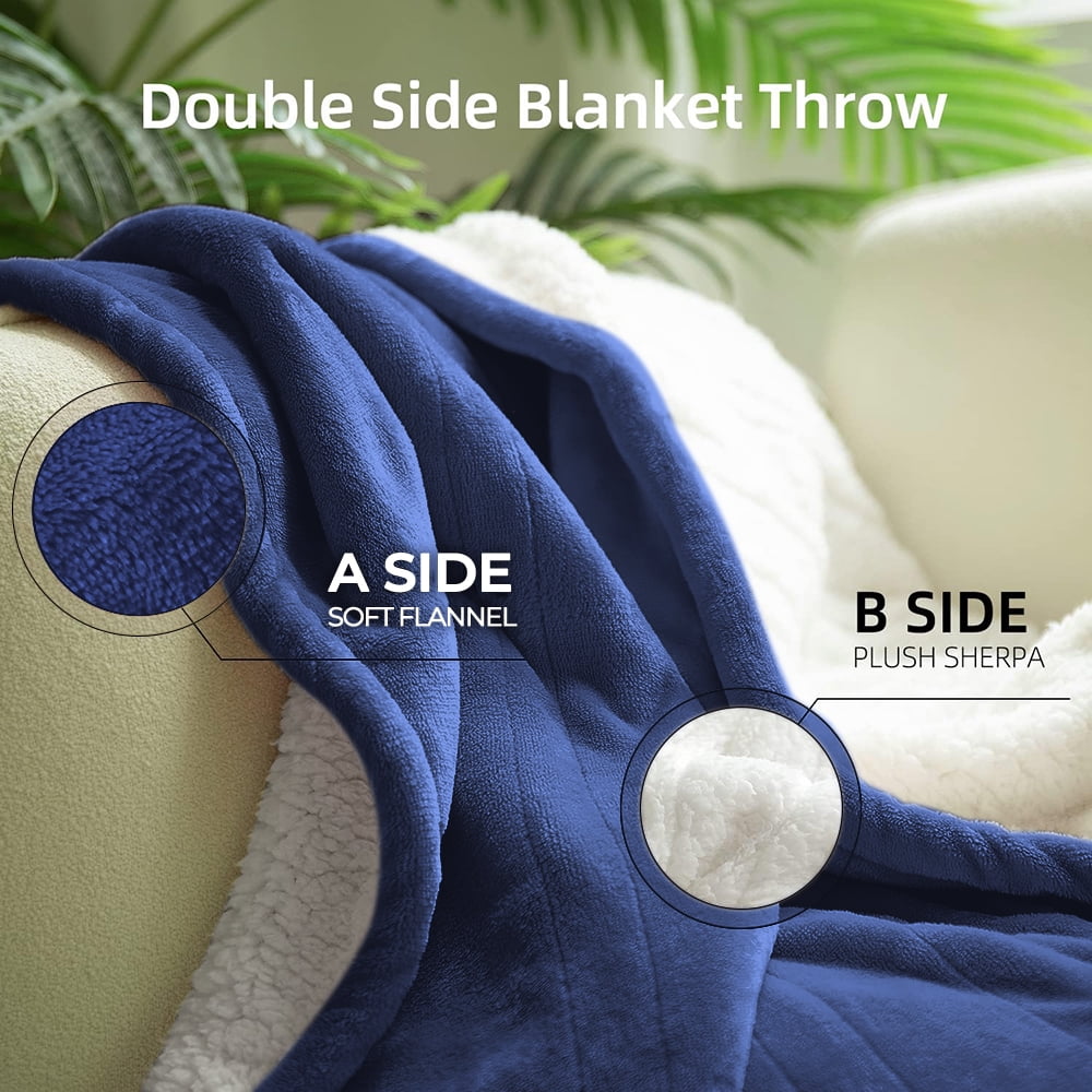 Uncahome Electric Heated Throw Blanket 50''x60'' with 10 Heating Levels, Automatically Shut Down after 8h with Overheat Protection Machine Washable