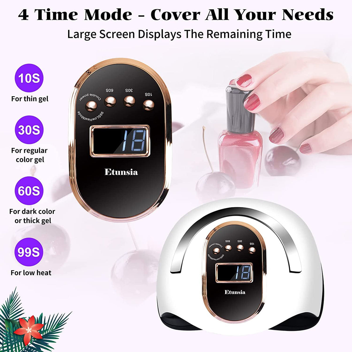 COWIN Gel Dryer Lamp for Manicure UV LED Nail Dryer Smart Sensor 168W Powerful Professional