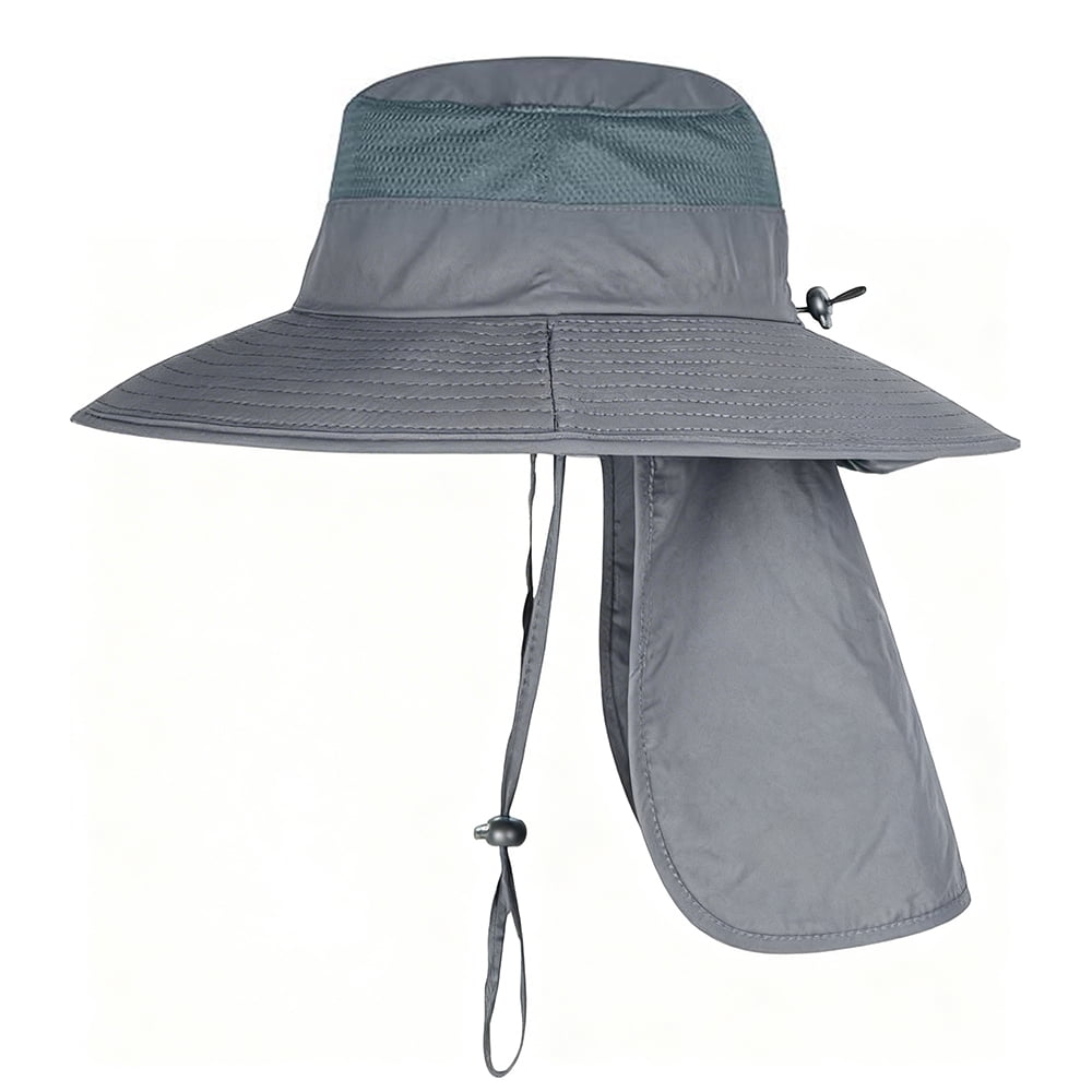 COWIN Fishing Hat,Outdoor UPF50+ Mesh Sun Hat,Wide Brim Fishing Hat with Neck Flap Sun Hat,for Men and Wome