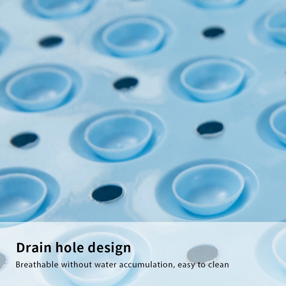 Bath Tub Mat, 39 x 16 Inches Anti Slip Material Blue