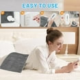 12" x 24" Heating Pad for Back Neck and Shoulder Pain Relief with 3 Heat Settings, Auto Shut Off, Machine Washable, Grey