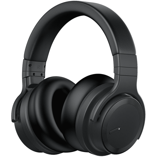 COWIN Bluetooth Headphones Active Noise Cancelling Headphones Wireless Headphones Over Ear with Mic Deep Bass, Comfortable Protein Earpads, 30 Hours Playtime for Travel/Work, Black