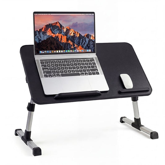 COWIN Laptop Desk Table, Adjustable Laptop Stand, Foldable Lap Desks ,Enlarged 23.62×13.4 in (Black)