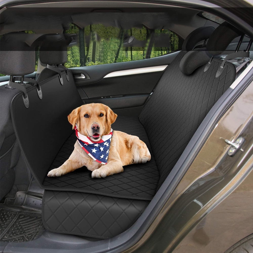 Dog Back Seat Cover Protector Waterproof Scratchproof Nonslip Hammock for Dogs Backseat Protection Against Dirt and Pet Fur Pets Seat Covers for Cars & SUVs