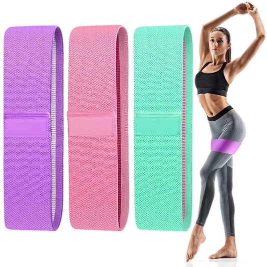 Cowin Resistance Bands for Legs and Butt Exercise Bands - Non Slip Elastic Booty Bands, 3 Levels Workout Bands Women Sports Fitness Band for Squat Glute Hip Training