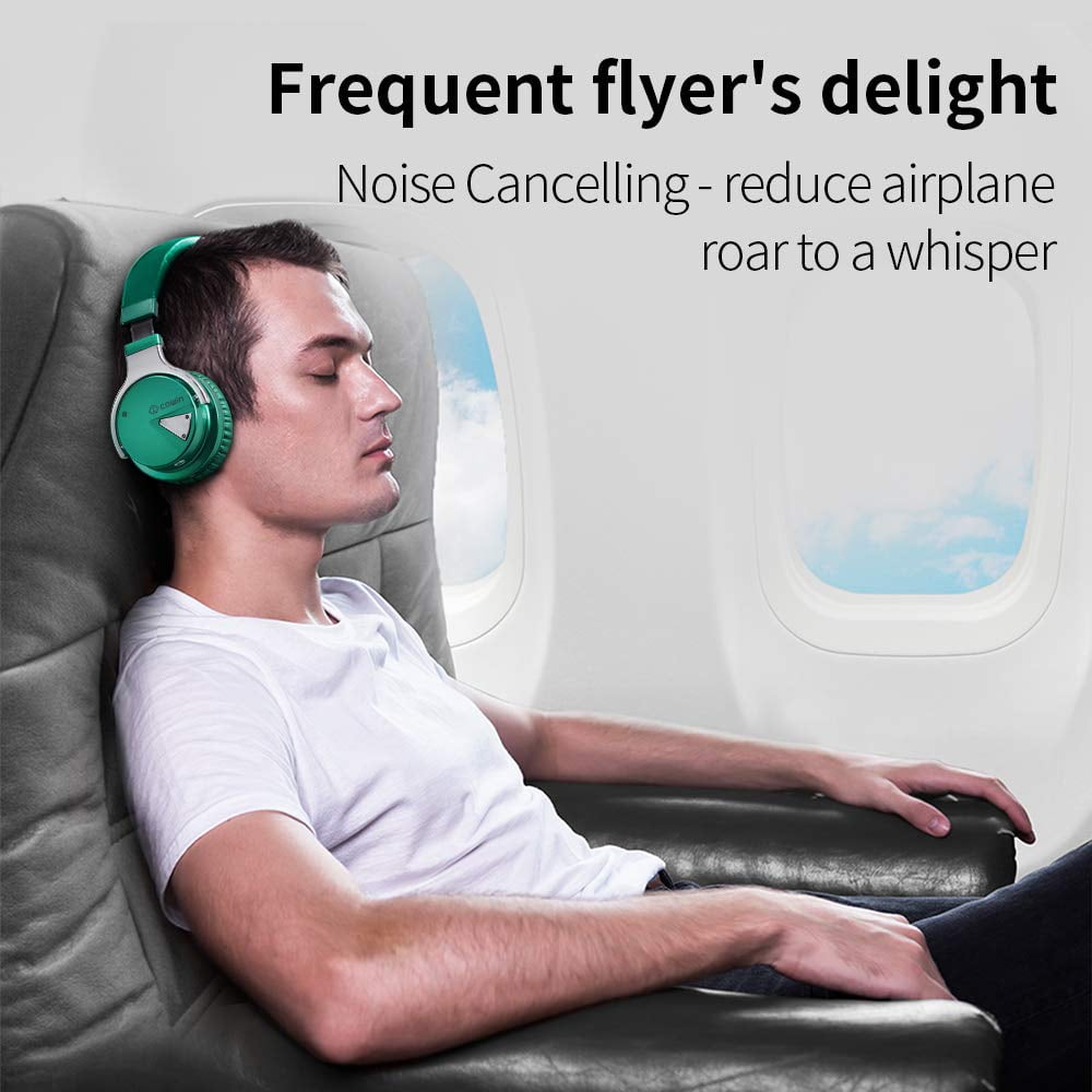 Bluetooth Noise-Canceling Over-Ear Headphones（Green）