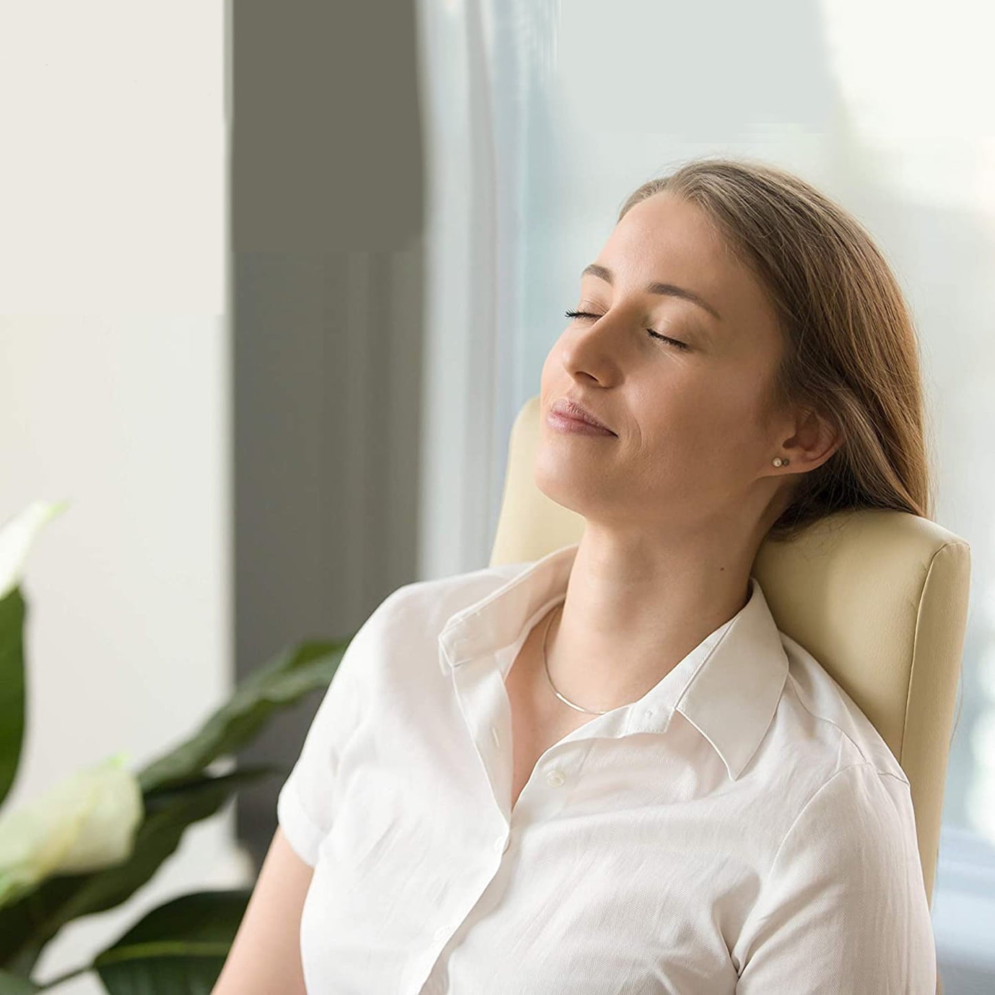 Ergonomic Lumbar Support Pillow - Elevates Lower Back Comfort - Pure Memory Foam - Use in Car or Office Chair - Fits Most Seats - Breathable Mesh - Washable Cover