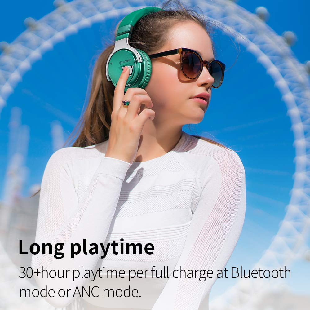 Bluetooth Noise-Canceling Over-Ear Headphones（Green）