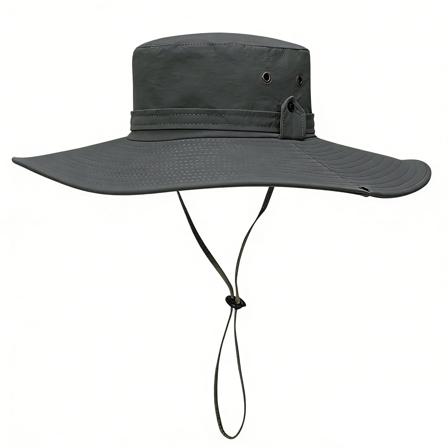 Cowin Sun Hat for Men Sun Protection Wide Brim Bucket Hat Waterproof Breathable Packable Boonie Hat for Fishing Grey