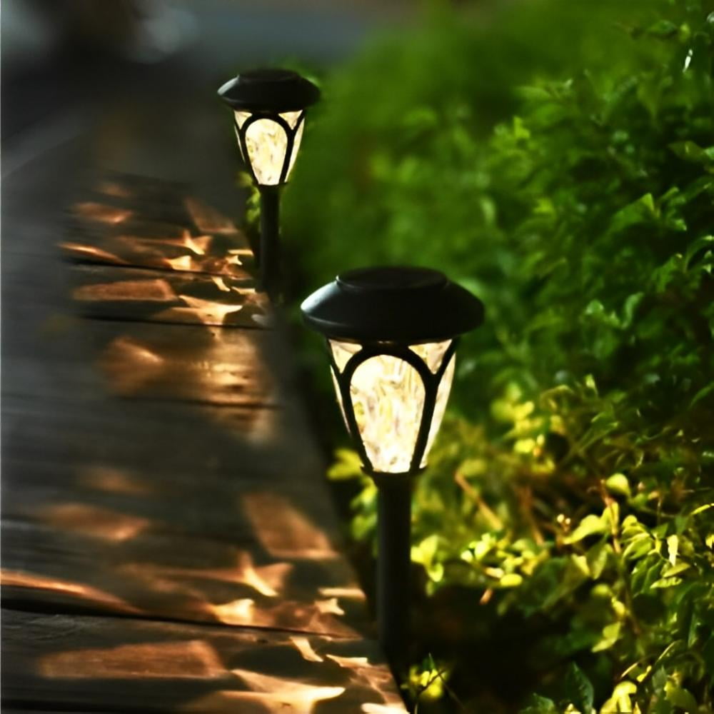 Maraawa 12 Packs Solar Pathway Ground LED Lights 12 Hrs Landscape Waterproof Garden Lighting for Yard Patio Walkway Outdoor, Warm White