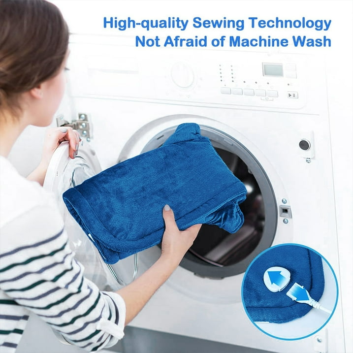 Cowin Electric Heat Pad for Neck and Shoulders, Heating Pad with 4 Heat Settings & Auto Shut Off, Machine Washable Heating Pad, Gifts for Family, Blue