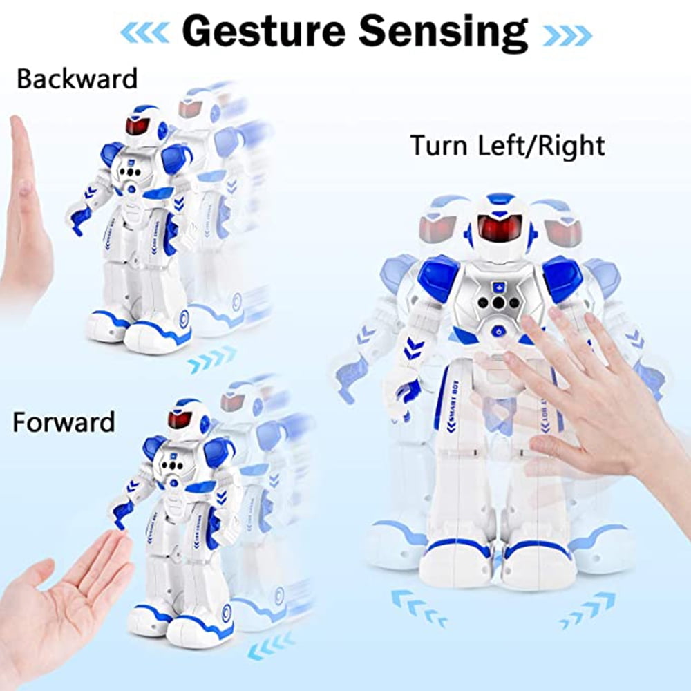 COWIN Remote Control Robot Singing Dancing Programmable with Infrared Gesture Age 3 -8 child Blue