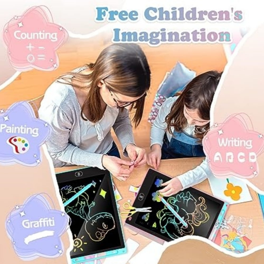 2 Pack LCD Writing Tablet for Kids 10 inch,Doodle Board, Preschool Toys for 3+ Kids