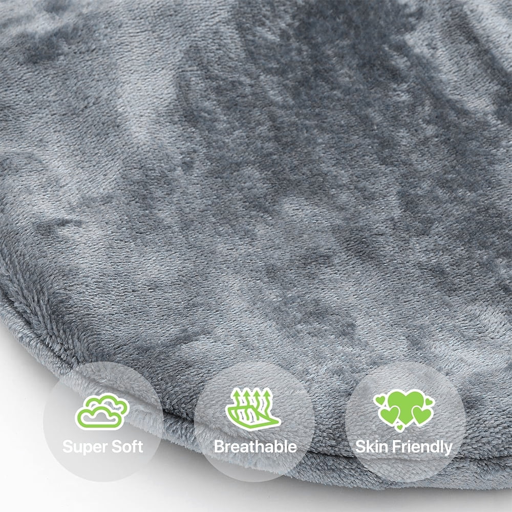 Cowin Electric Heat Pad for Neck and Shoulders, Heating Pad with 4 Heat Settings & Auto Shut Off, Machine Washable Heating Pad, Gifts for Family, Gray