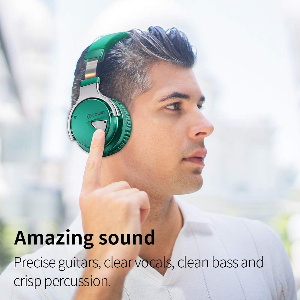 Bluetooth Noise-Canceling Over-Ear Headphones（Green）