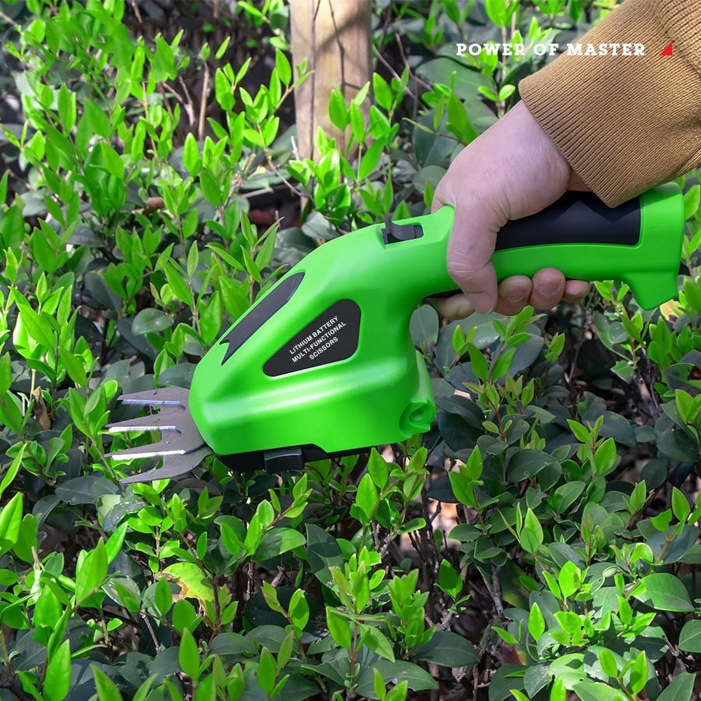 Cordless Grass Shear & Shrubbery Trimmer, 2 in 1 Handheld 7.2V Rechargeable Grass Trimmer Hedge Shears/Grass Cutter