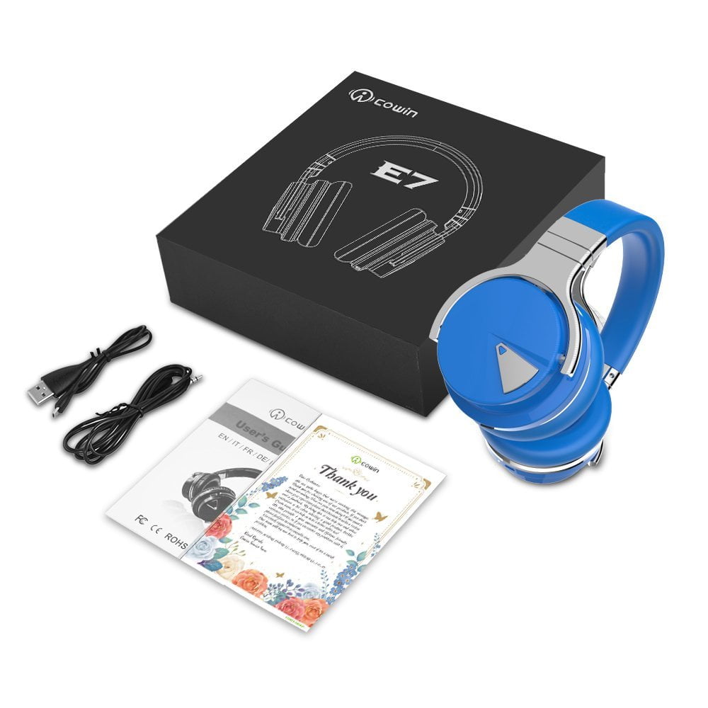 COWIN Bluetooth Noise-Canceling Over-Ear Headphones, Blue