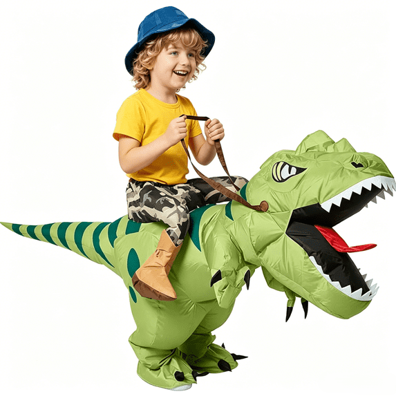 Inflatable Dinosaur Costume for Boys Girls Halloween Cosplay Party