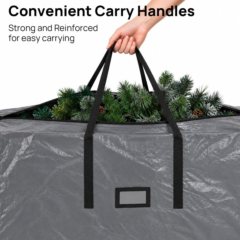 Cowin 7.5 ft Christmas Tree Storage Bag , for Big Artificial Xmas Tree,Holiday Trees, Grey