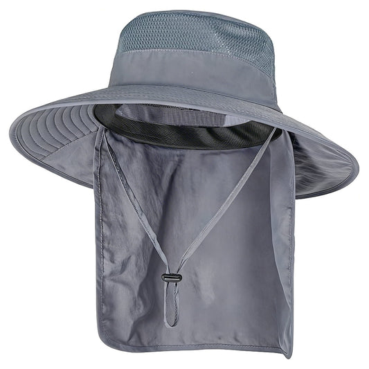 COWIN Fishing Hat,Outdoor UPF50+ Mesh Sun Hat,Wide Brim Fishing Hat with Neck Flap Sun Hat,for Men and Wome