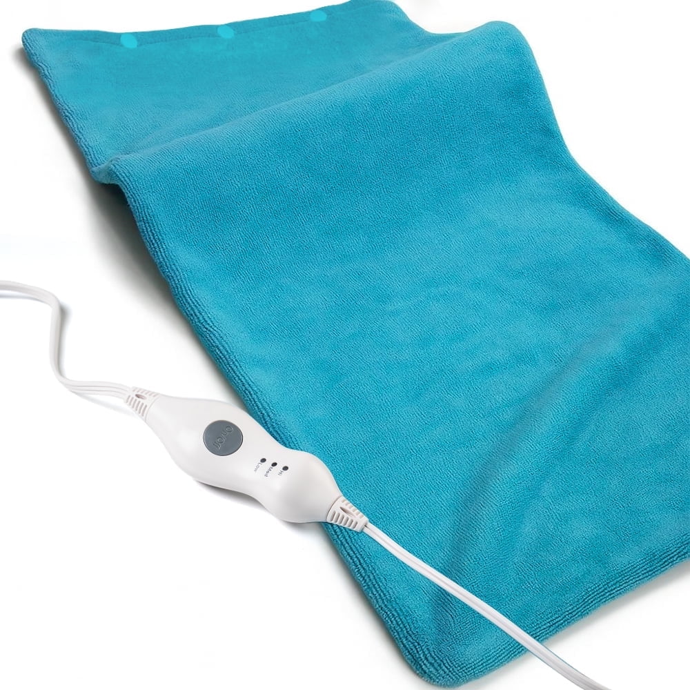 Cowin 12" x 24" Heating Pad with 3 Heat Settings Auto Shut Off,Machine Washable Removable Cover Blue